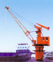 Dredging floating cranes